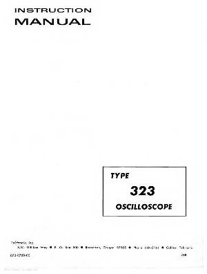 Сервисная инструкция Tektronix 323 OSCILLOSCOPE ― Manual-Shop.ru