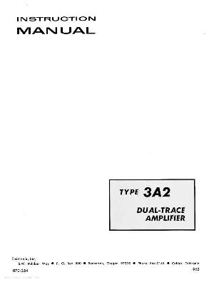 Сервисная инструкция Tektronix 3A2 DUAL-TRACE-AMPLIFIER ― Manual-Shop.ru