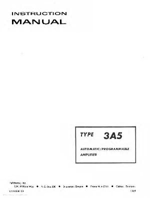 Service manual Tektronix 3A5 ― Manual-Shop.ru