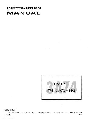 Сервисная инструкция Tektronix 3A74 FOUR-TRACE ― Manual-Shop.ru