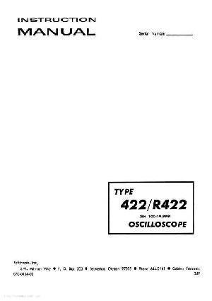 Сервисная инструкция Tektronix 422 Oscilloscope ― Manual-Shop.ru