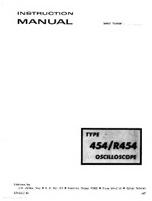 Сервисная инструкция Tektronix 454 Oscilloscope ― Manual-Shop.ru