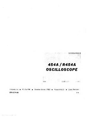 Service manual Tektronix 454A Oscilloscope ― Manual-Shop.ru