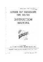 Сервисная инструкция Tektronix 535 Oscilloscope