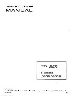 Сервисная инструкция Tektronix 549 ― Manual-Shop.ru