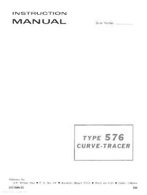 Сервисная инструкция Tektronix 576 ― Manual-Shop.ru