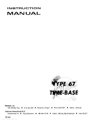 Сервисная инструкция Tektronix 67 TIME-BASE ― Manual-Shop.ru