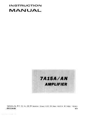 Сервисная инструкция Tektronix 7A15A ― Manual-Shop.ru