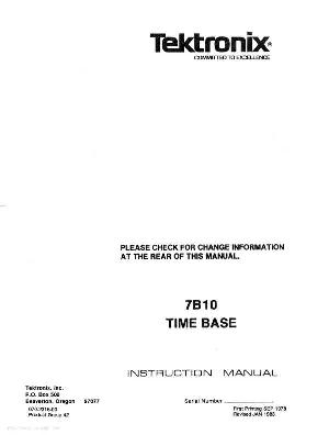 Сервисная инструкция Tektronix 7B10 ― Manual-Shop.ru