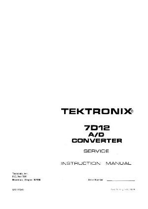 Сервисная инструкция Tektronix 7D12 ― Manual-Shop.ru
