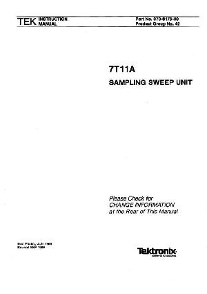 Service manual Tektronix 7T11A ― Manual-Shop.ru