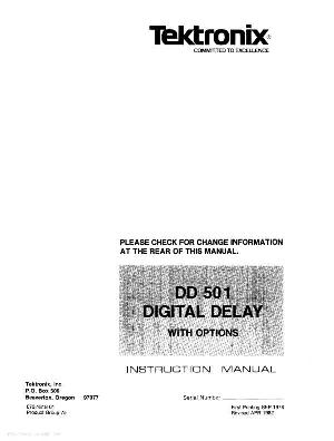 Сервисная инструкция Tektronix DD501 ― Manual-Shop.ru