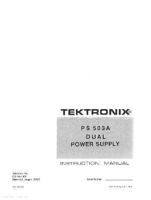 Service manual Tektronix PS503A DUAL-POWER ― Manual-Shop.ru