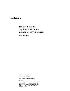 Сервисная инструкция Tektronix TDS520B-CM Oscilloscope ― Manual-Shop.ru