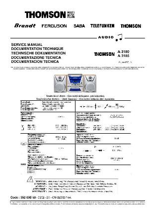 Service manual Thomson A3180, A3185 ― Manual-Shop.ru