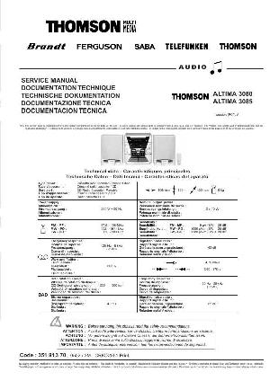 Сервисная инструкция Thomson ALTIMA-3080, 3085 ― Manual-Shop.ru