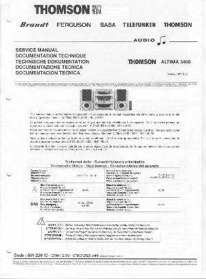 Сервисная инструкция Thomson ALTIMA-3400 ― Manual-Shop.ru