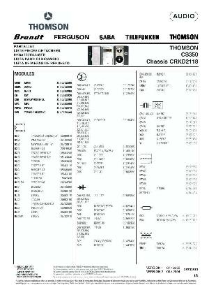 Сервисная инструкция Thomson CS350, CRKD2118 ― Manual-Shop.ru