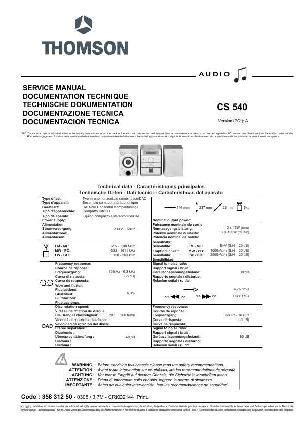 Service manual Thomson CS540 ― Manual-Shop.ru