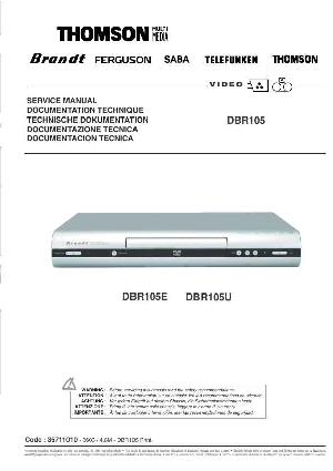 Сервисная инструкция Thomson DBR-105E, 105U ― Manual-Shop.ru