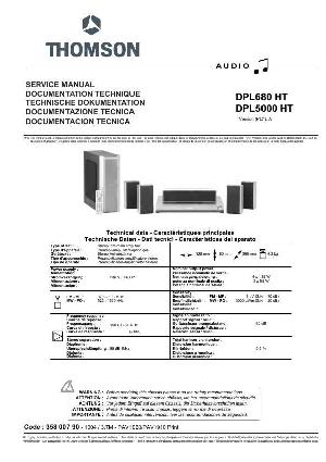 Сервисная инструкция Thomson DPL-5000HT, DPL-680HT ― Manual-Shop.ru