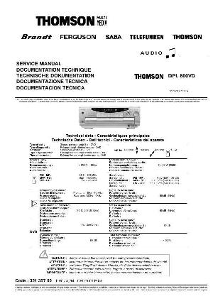 Service manual Thomson DPL-800VD ― Manual-Shop.ru