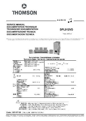 Service manual Thomson DPL-912VD ― Manual-Shop.ru
