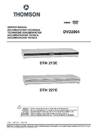 Сервисная инструкция Thomson DTH-213E, DTH-227E ― Manual-Shop.ru