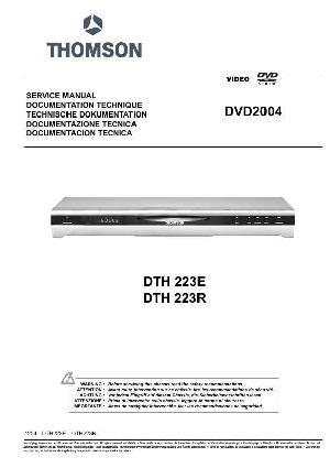 Сервисная инструкция Thomson DTH-223E ― Manual-Shop.ru