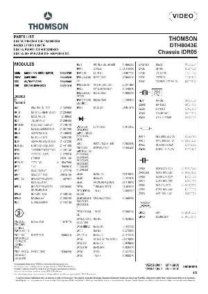 Сервисная инструкция Thomson DTH-8043E, DTH-8045E ― Manual-Shop.ru