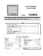 Service manual Toshiba 14AR22