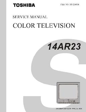 Service manual Toshiba 14AR23 ― Manual-Shop.ru