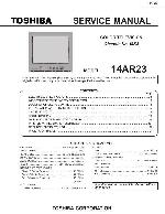 Service manual Toshiba 14AR23