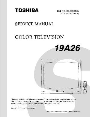 Service manual Toshiba 19A26 ― Manual-Shop.ru
