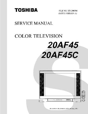 Service manual Toshiba 20AF45 ― Manual-Shop.ru