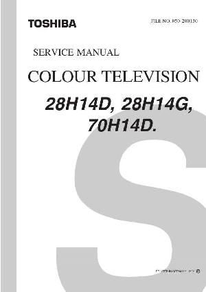 Service manual Toshiba 28H14D/G, 70H14D  ― Manual-Shop.ru