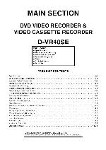 Service manual Toshiba D-VR40SE