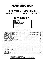 Service manual Toshiba D-VR60DTKF