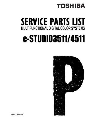 Сервисная инструкция Toshiba E-studio 3511, 4511 PARTS LIST ― Manual-Shop.ru