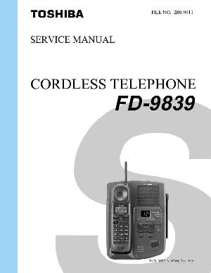 Сервисная инструкция Toshiba FD-9839 ― Manual-Shop.ru