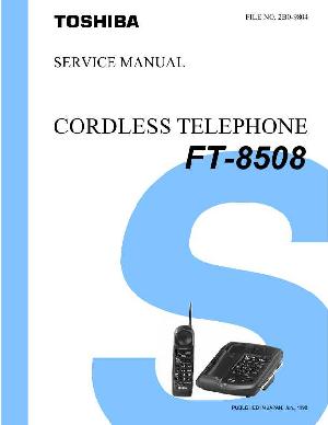 Сервисная инструкция Toshiba FT-8508 ― Manual-Shop.ru