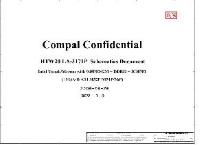 Schematic Toshiba Satellite A110 HTW20 COMPAL LA-3171P ― Manual-Shop.ru