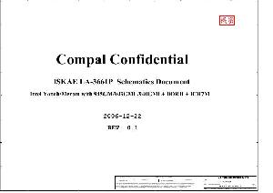 Схема Toshiba SATELLITE A200 (Compal LA-3661) ― Manual-Shop.ru