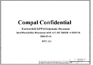 Schematic Toshiba SATELLITE A70 (Compal LA-2301) ― Manual-Shop.ru