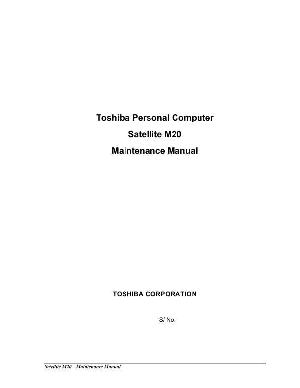Сервисная инструкция Toshiba Satellite M20 ― Manual-Shop.ru