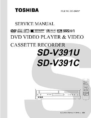 Сервисная инструкция Toshiba SD-V391C, SD-V391U ― Manual-Shop.ru