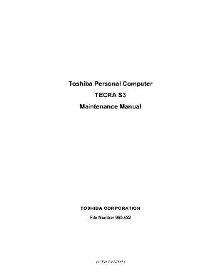 Сервисная инструкция Toshiba Tecra S3 ― Manual-Shop.ru