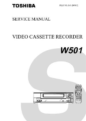 Сервисная инструкция Toshiba W-501 ― Manual-Shop.ru