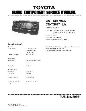 Сервисная инструкция TOYOTA Panasonic CN-TS0170LA, TS0171LA ― Manual-Shop.ru