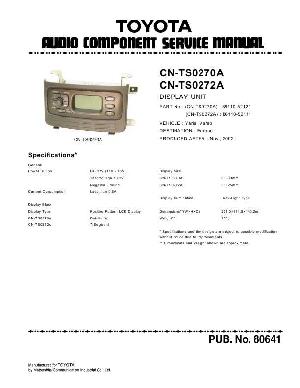 Service manual TOYOTA Panasonic CN-TS0270A ― Manual-Shop.ru